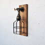 Opviq Pp171 Lámpara de pared de madera maciza